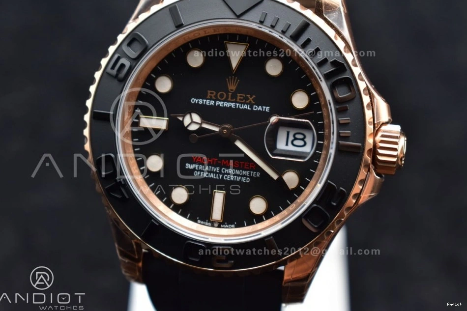 on Bezel Black Ceramic VS3235 Strap VSF Edition Oysterflex Yacht-Master 1:1 Best Rubber 126655 0520